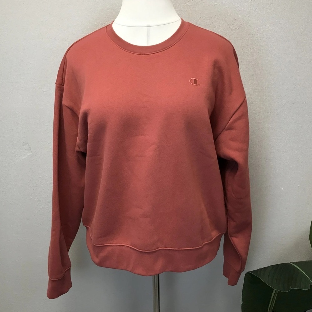 Champion Terracotta Pink Powerblend Fleece Crewneck Sweatshirt - New! - Size 2XL